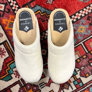 Magnified x Donni Fuzzy Cream Mules